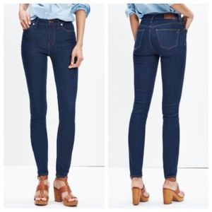 MADEWELL 9" High-Rise Skinny Jeans in Davis Wash